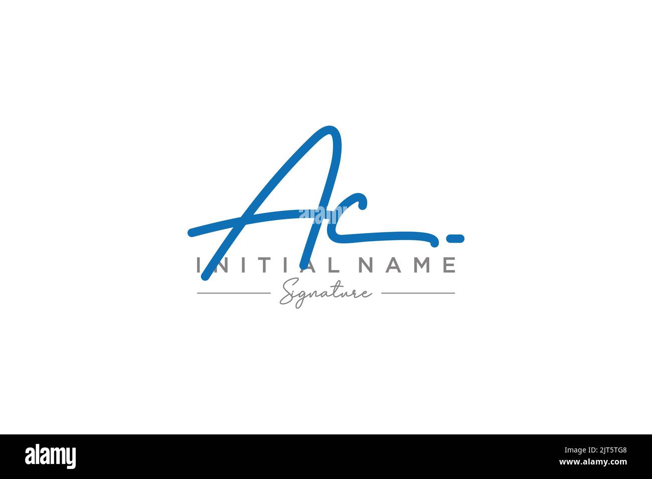 Vorlage für ACSignaturLogo. Kalligraphie Schriftzug