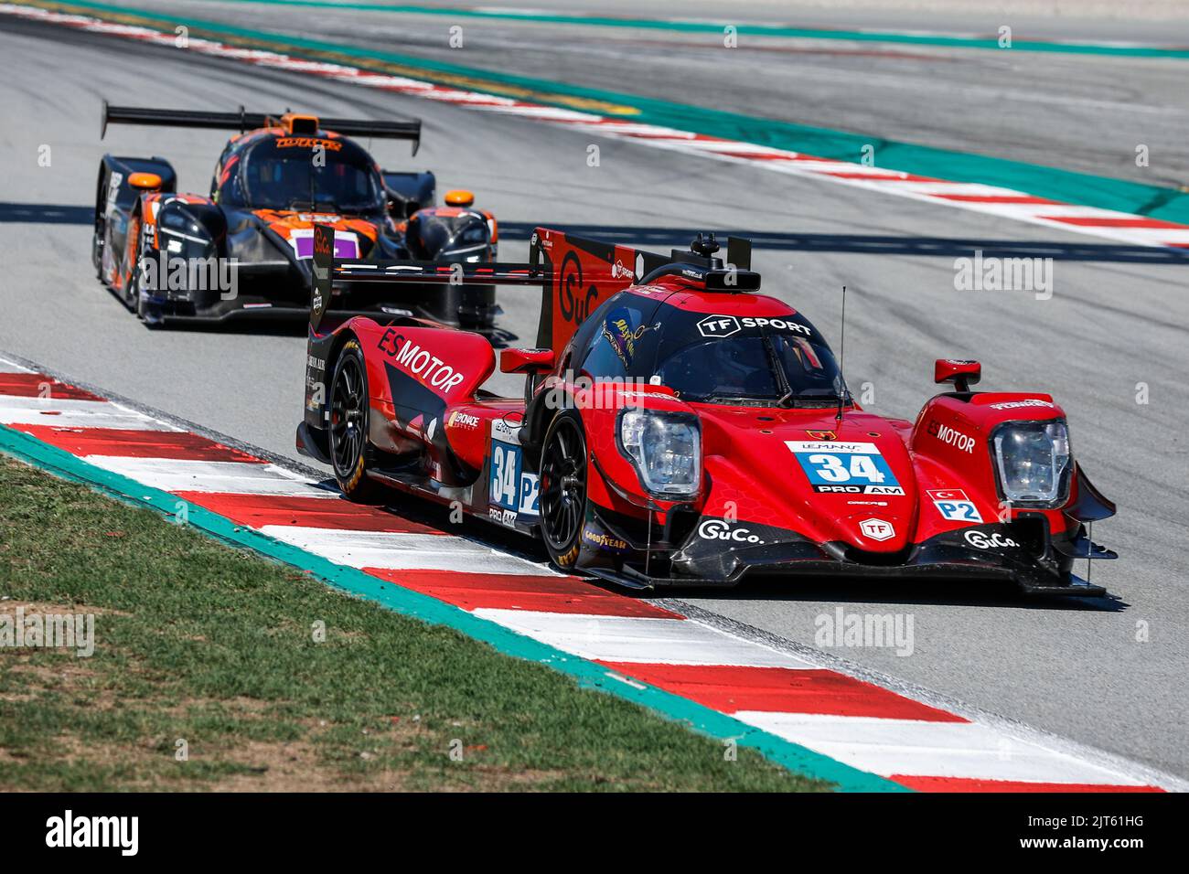 34 AITKEN Jack (gbr), EASTWOOD Charlie (irl), YOLUC Salih (tur), Racing Team Turkey, Areca 07 - Gibson, Aktion während der 4 Stunden von Barcelona 2022, 4. Lauf der 2022 European Le Mans Series auf dem Circuit de Barcelona-Catalunya vom 26. Bis 28. August in Barcelona, Spanien - Foto Xavi Bonilla / DPPI Stockfoto