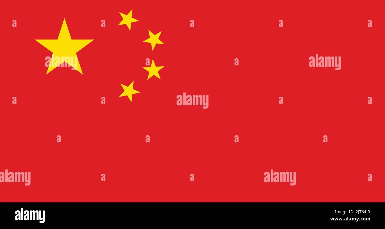 China National Flag Vector eps-Datei Stock Vektor