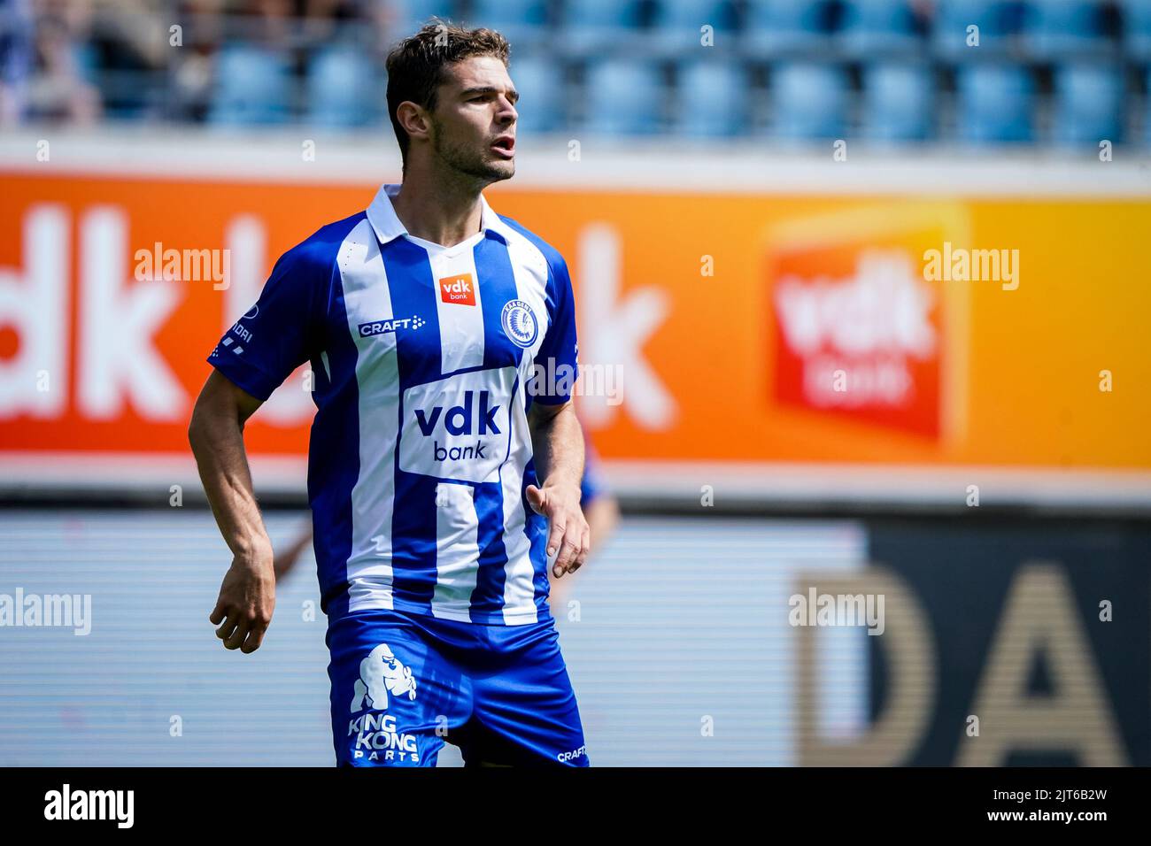 GENT, BELGIEN - 28. AUGUST: Hugo Cuypers von KAA Gent während des Jupiler Pro League-Spiels zwischen KAA Gent und dem Royal Antwerp FC in der Ghelamco Arena am 28. August 2022 in Gent, Belgien (Foto: Joris Verwijst/Orange Picches) Stockfoto