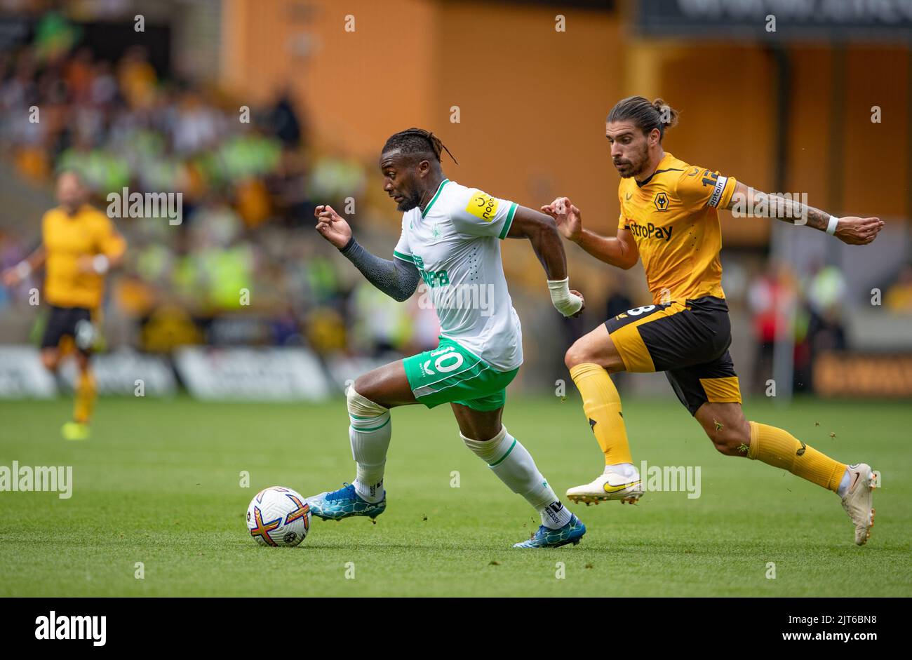 Während des Premier League-Spiels zwischen Wolverhampton Wanderers und Newcastle United in Molineux, Wolverhampton am Sonntag, 28.. August 2022. Stockfoto