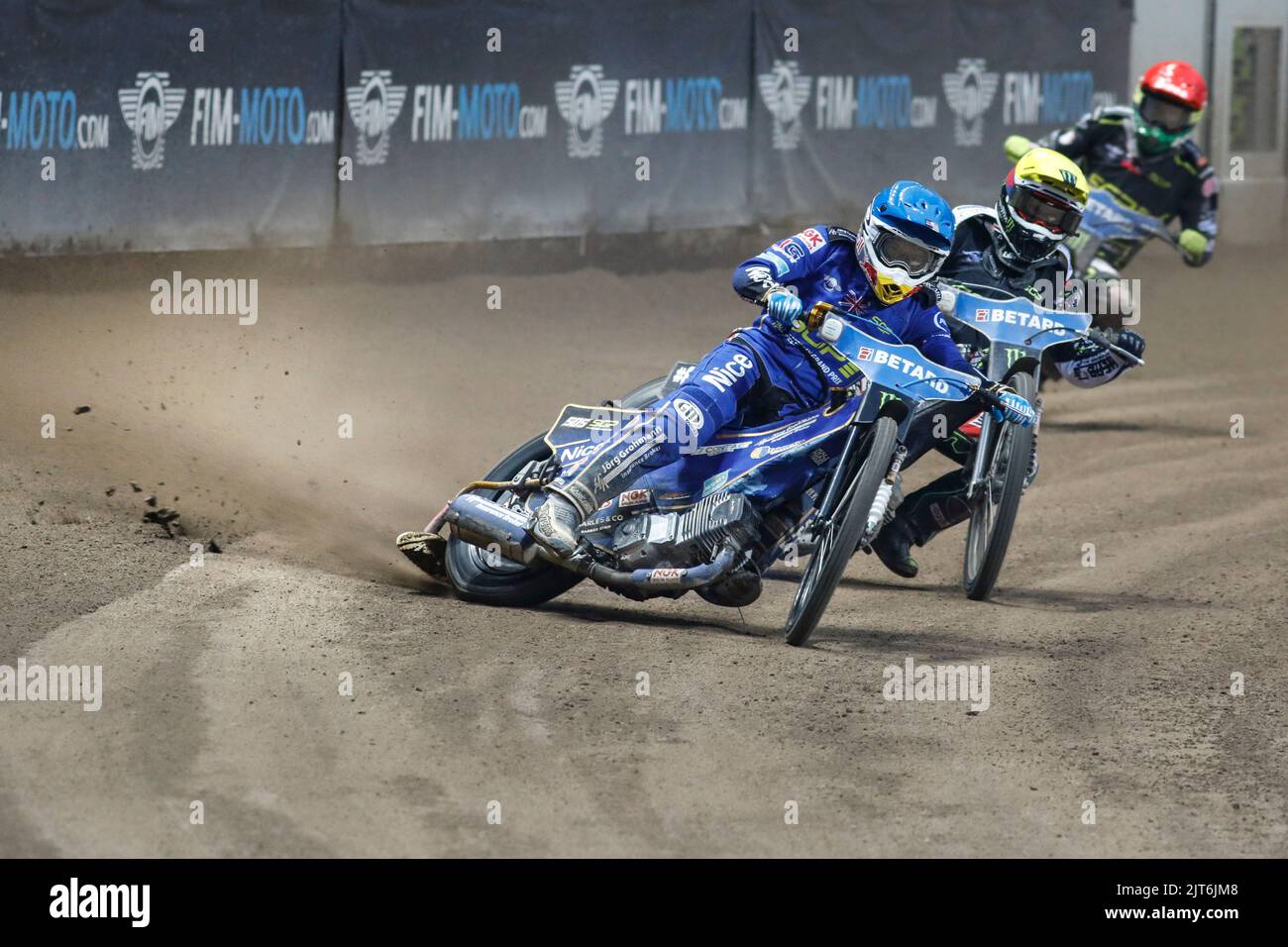Breslau, Polen. August 27. 2022. Betard FIM Speedway GP von Polen im Olympiastadion. Im Bild: #505 Robert Lambert (GBR) © Piotr Zajac/Alamy Live News Stockfoto
