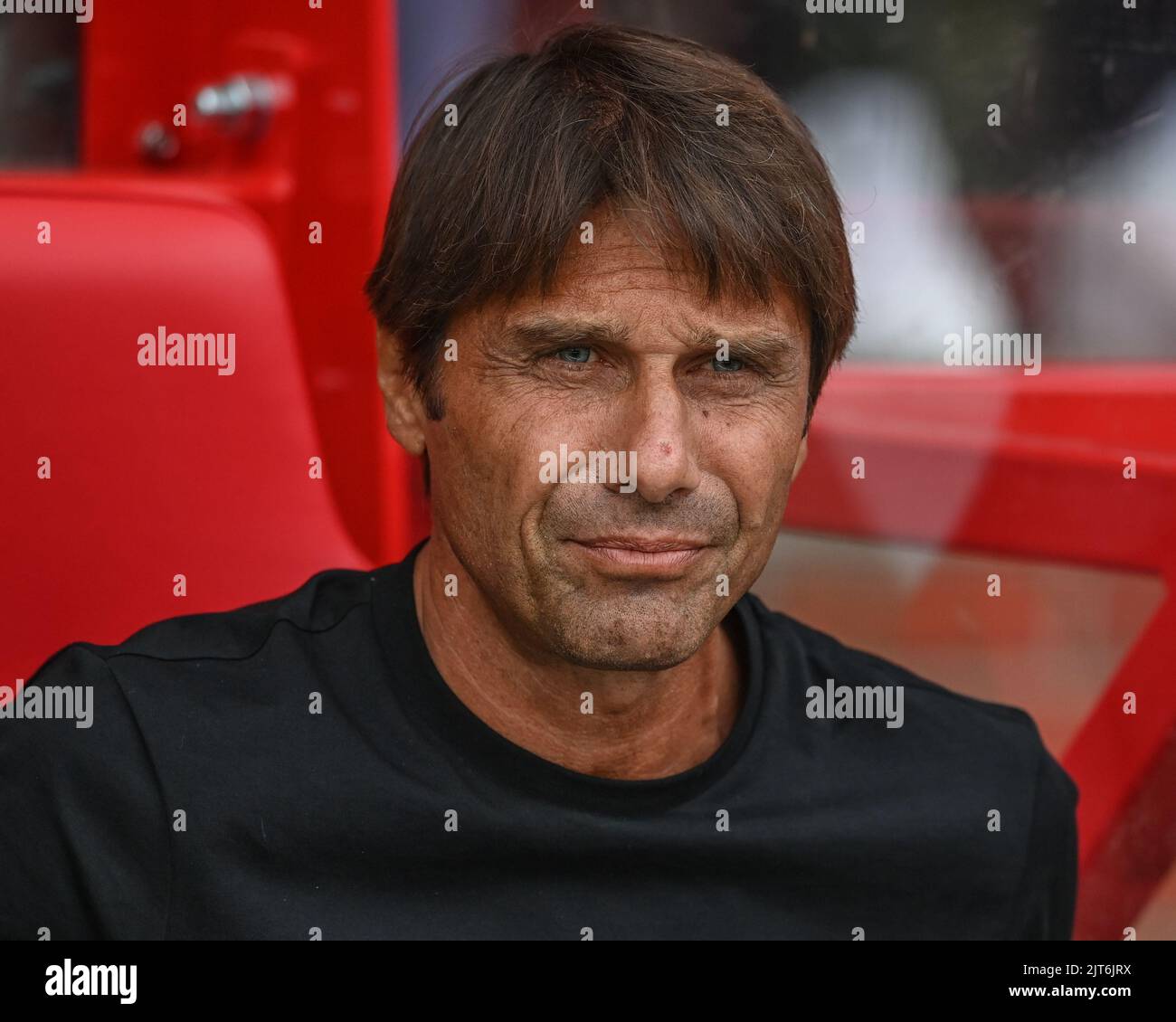 Antonio Conte Manager von Tottenham Hotspur vor dem Start Stockfoto