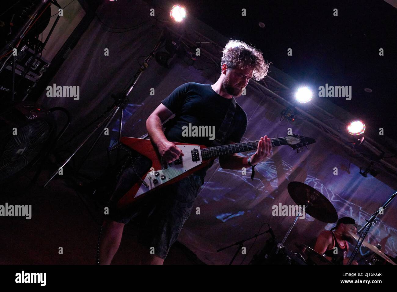 Stoke Prior, Großbritannien, 28 Aug, 2022, Kill All The Gentlemen tritt am letzten Tag beim Beermageddon Heavy Metal Festival auf. Kredit: Will Tudor/Alamy Live Nachrichten Stockfoto