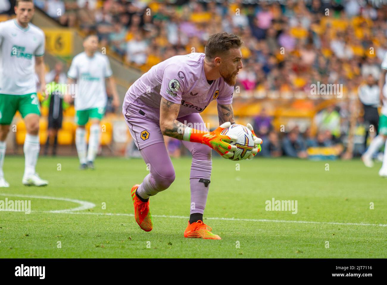 Wolves's Jos S‡ während des Premier League-Spiels zwischen Wolverhampton Wanderers und Newcastle United in Molineux, Wolverhampton, am Sonntag, 28.. August 2022. Stockfoto
