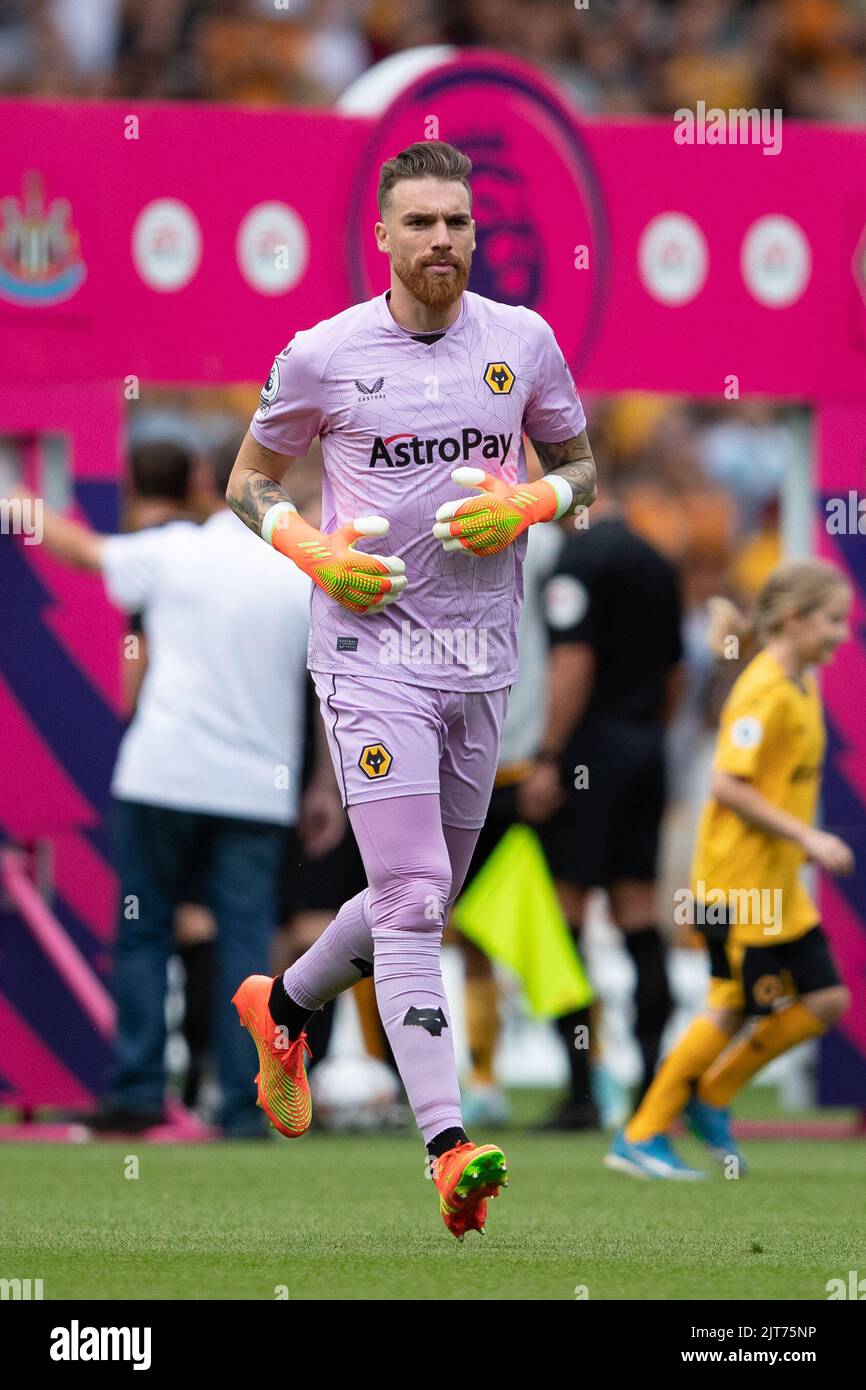 Wolves's Jos S‡ während des Premier League-Spiels zwischen Wolverhampton Wanderers und Newcastle United in Molineux, Wolverhampton, am Sonntag, 28.. August 2022. Stockfoto