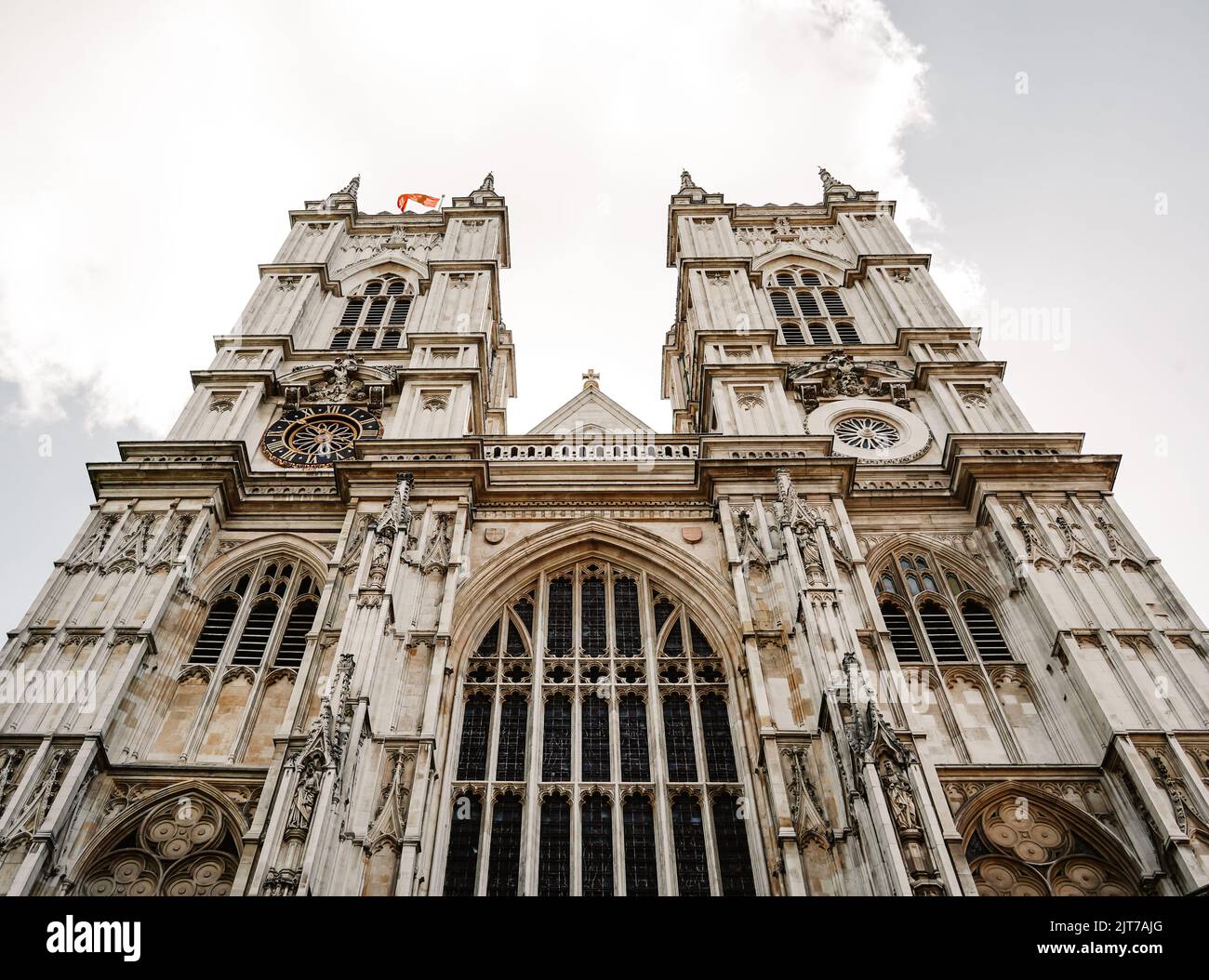 Eine Aufnahme der weltberühmten Westminster Abbey in London, England, Großbritannien Stockfoto