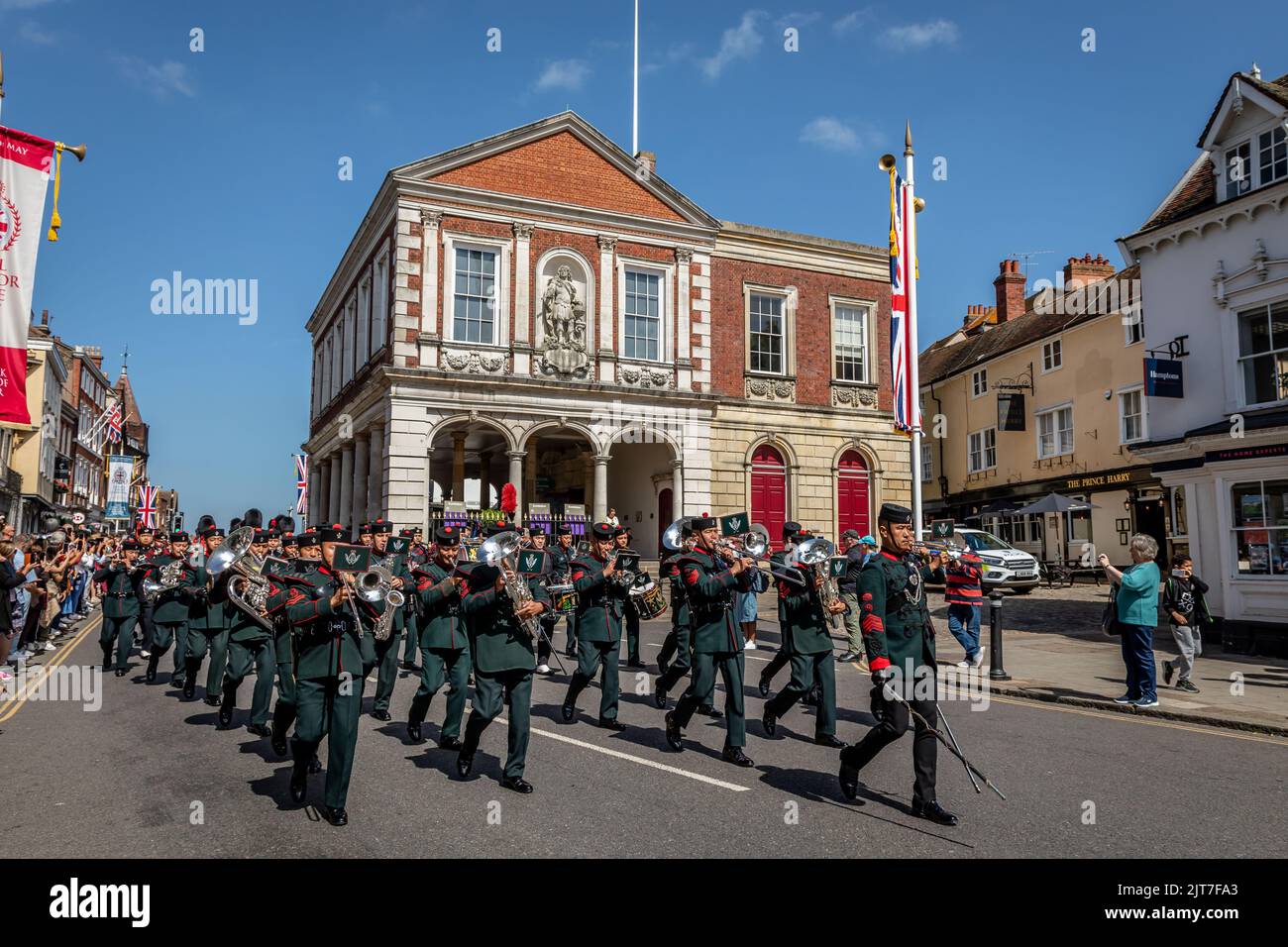 Band der Brigade von Gurkhas, Windsor, in der Grafschaft Stockfoto