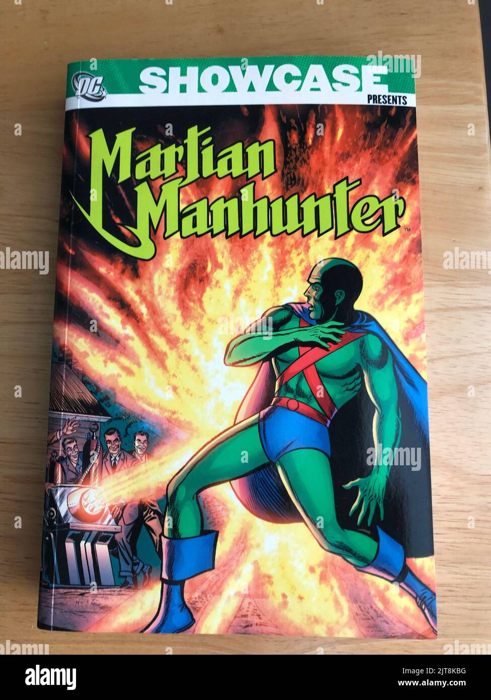 Das Cover von DC Comics Sammlung von Martian Manhunter Geschichten Stockfoto