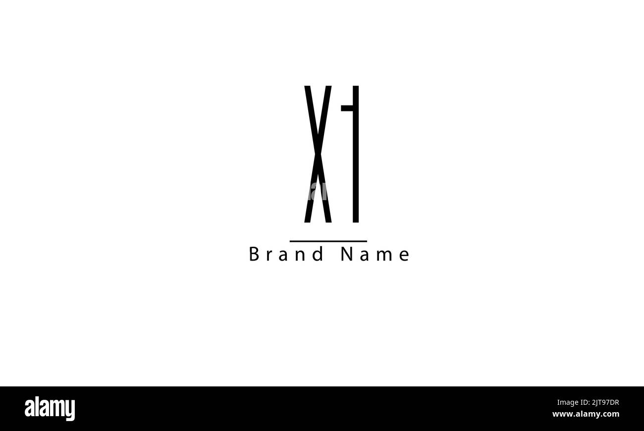 XH HX X H abstrakte Vektor-Logo-Monogramm-Vorlage Stock Vektor