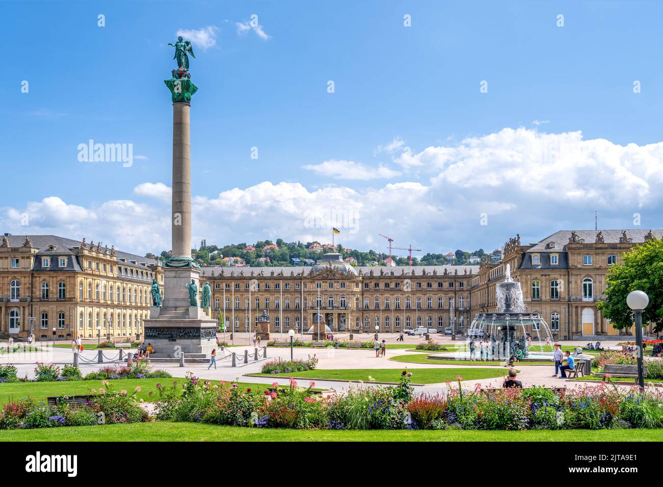 Schlossplatz, Stuttgart, Baden Württemberg, Deutschland Stockfoto