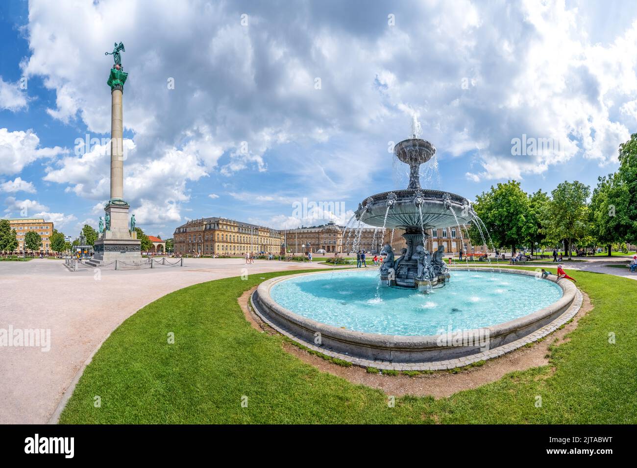 Schlossplatz, Stuttgart, Deutschland Stockfoto