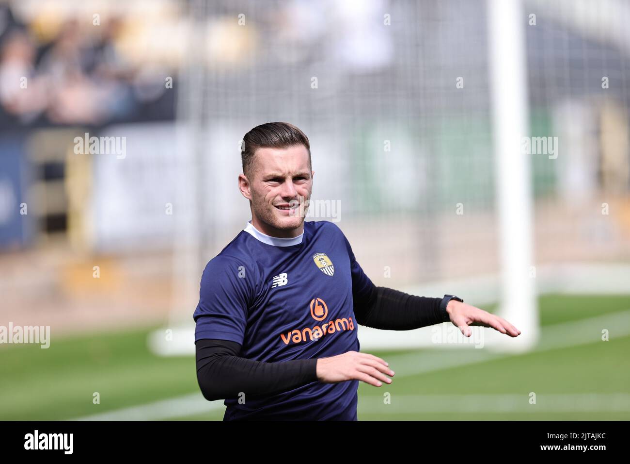 NOTTINGHAM, GROSSBRITANNIEN. 29.. AUGUST während des National League-Spiels zwischen Notts County und Solihull Moors im Meadow Lane Stadium, Nottingham am Montag, den 29.. August 2022. (Kredit: James Holyoak) Stockfoto