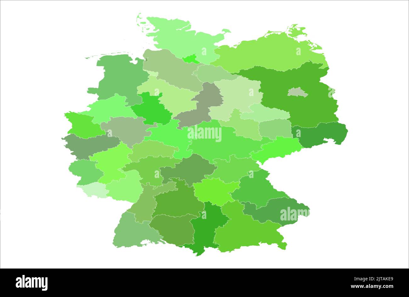 Deutschland schöne Vektor-Karte Illustration auf weißem Hintergrund Stock Vektor