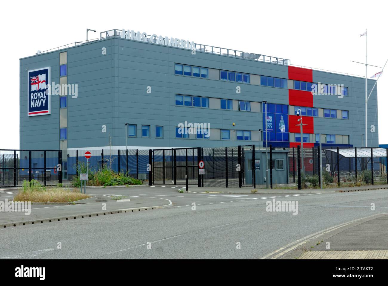 HMS Cambria, Royal Naval Reserve Unit, Roath Dock, Cardiff. Stockfoto