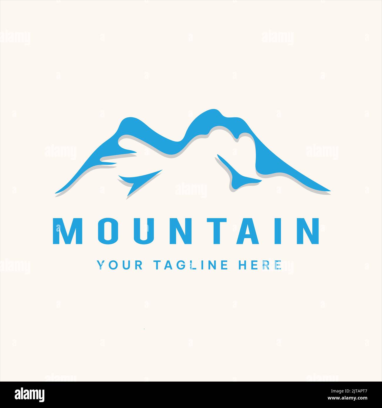 Himalayan Iceberg Inspiration, moderne und einfache Iceberg Illustration Logo, Symbol, Vorlage Stock Vektor