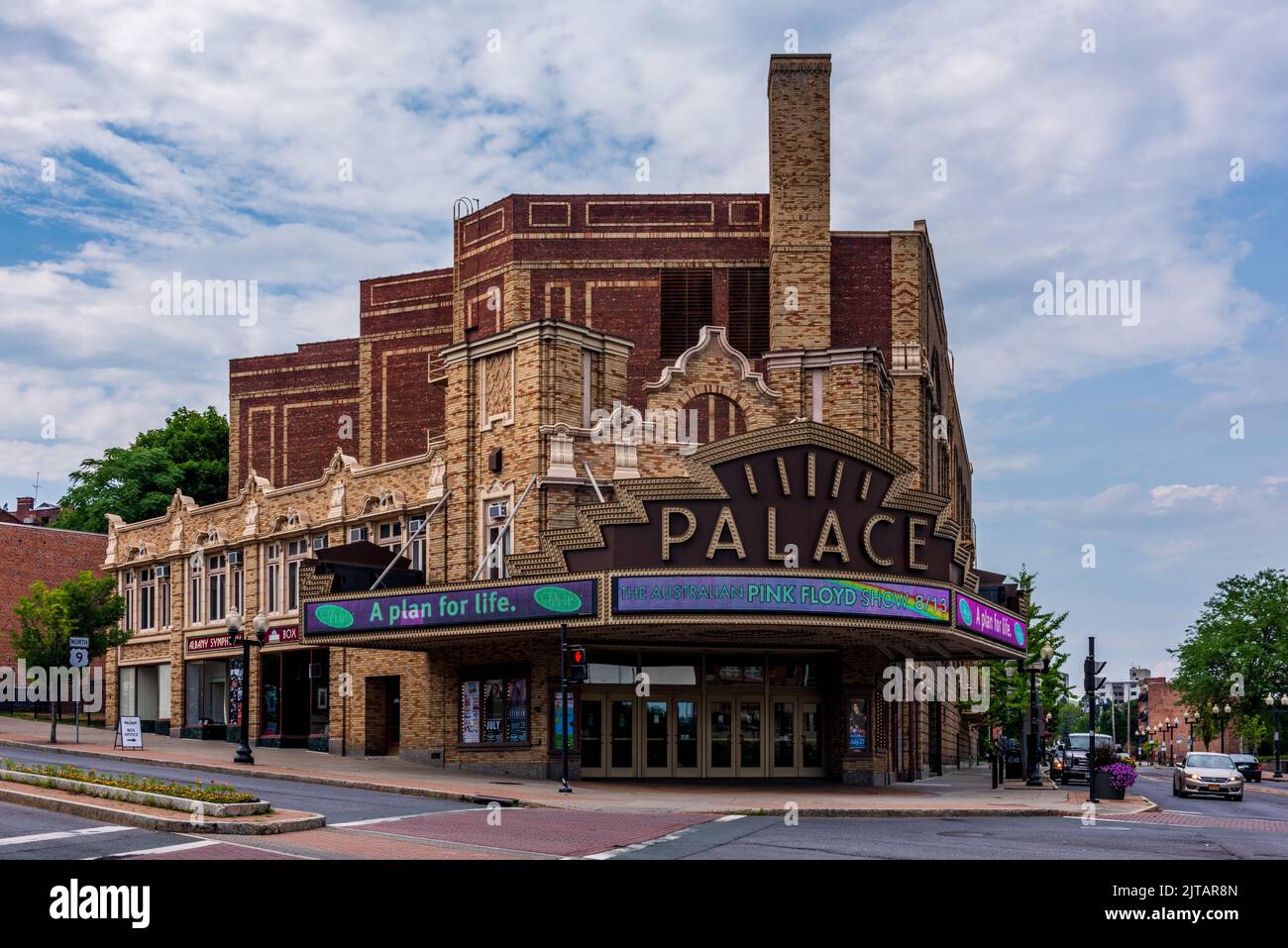 Albany, NY, USA - 7. Juli 2016: Das historische Theater war ursprünglich ein Veranstaltungsort von Radio Keith, einem "Radio Keith" (RKO). Stockfoto