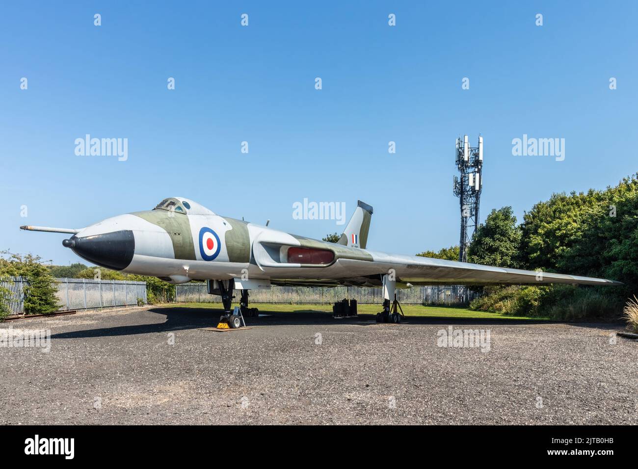 vulcan Bomber Militärflugzeuge im North East Land Sea & Air Museum sunderland Stockfoto