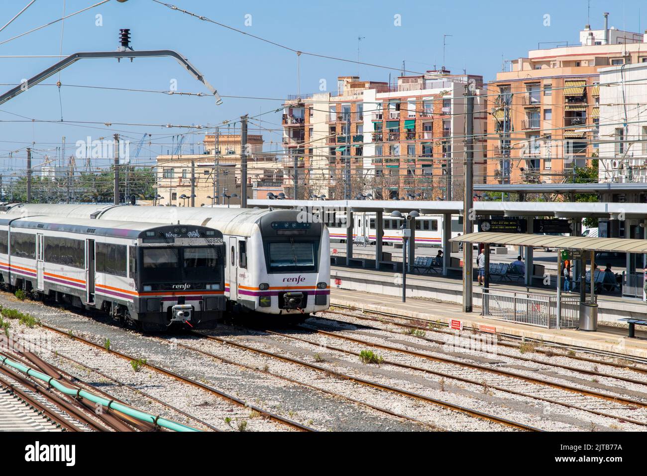Bahnhof in der Stadt Tarragona in Katalonien, Spanien Stockfoto