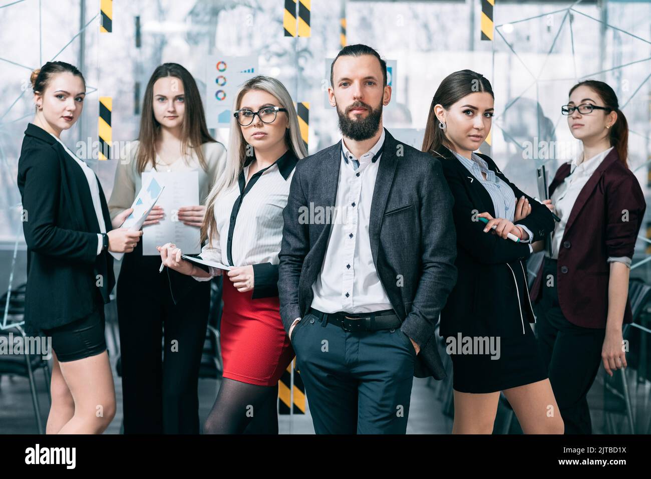Geschäftsseminar für Unternehmen, der selbstbewussten Mann couching Stockfoto