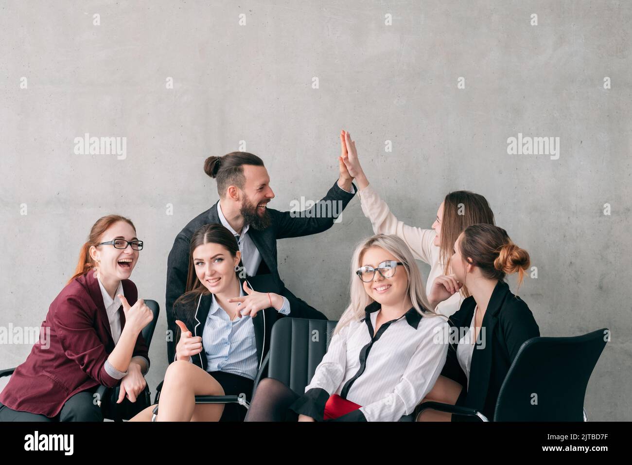 Wir haben es Business Team Ergebnis Corporate Stockfoto