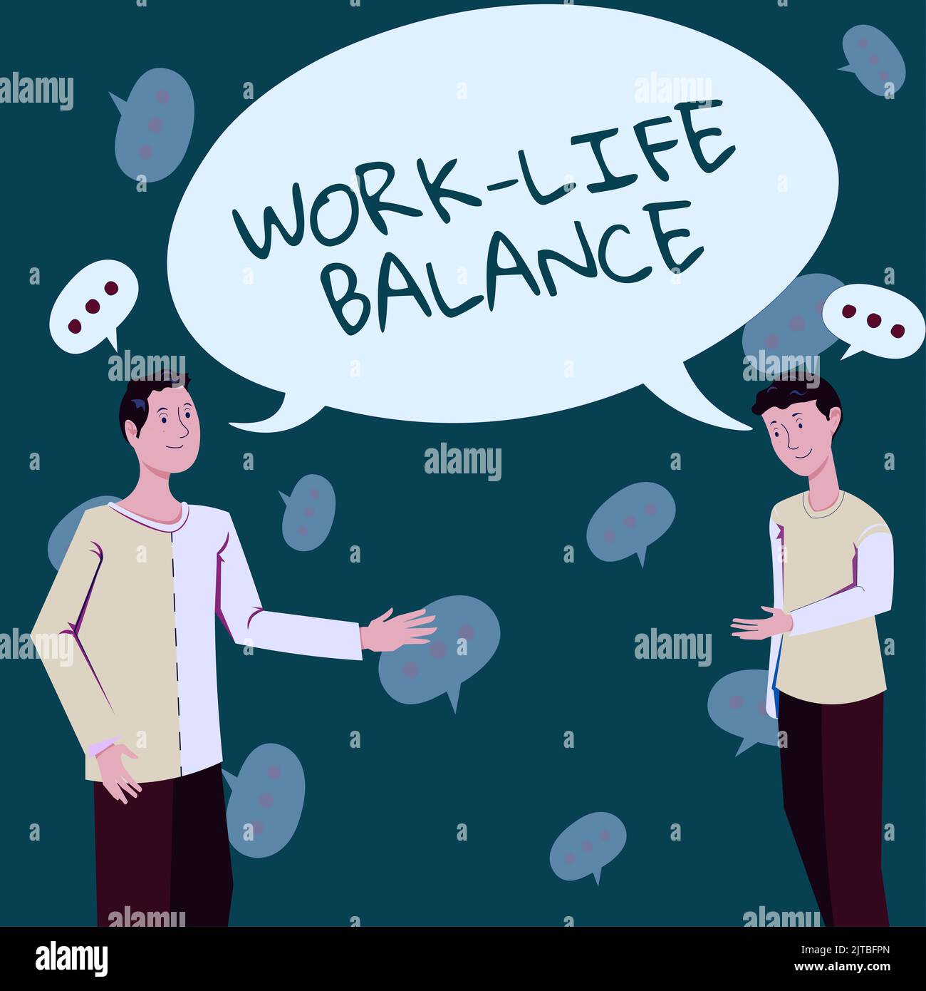 Handschrift Text Work Life Balance. Konzept Bedeutung Teilung der Zeit ...