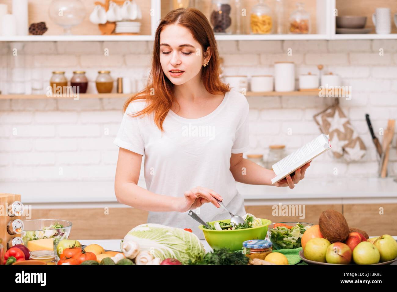 Clean Eating Bio-Rezept gesunde Vollkost Stockfoto