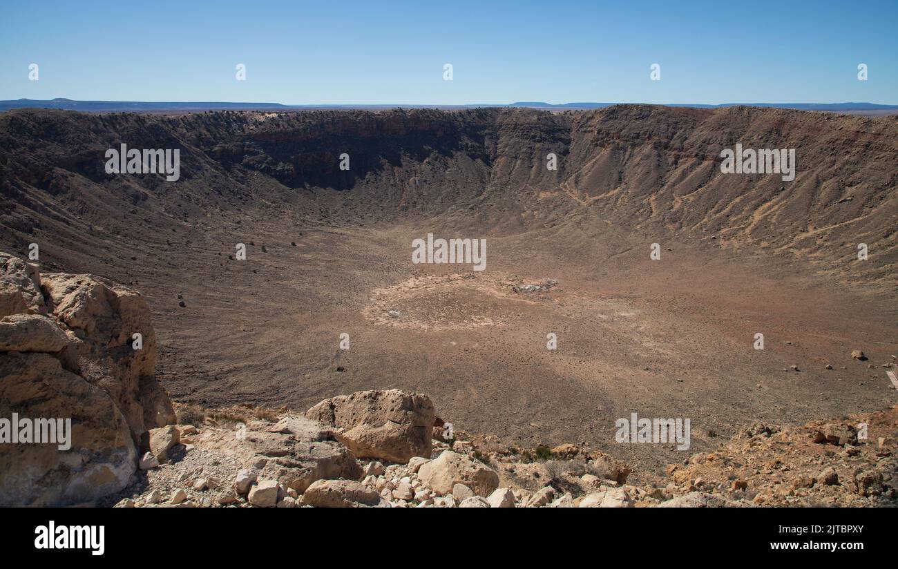 Meteorkrater / Barringer Krater - Winslow - Arizona Stockfoto