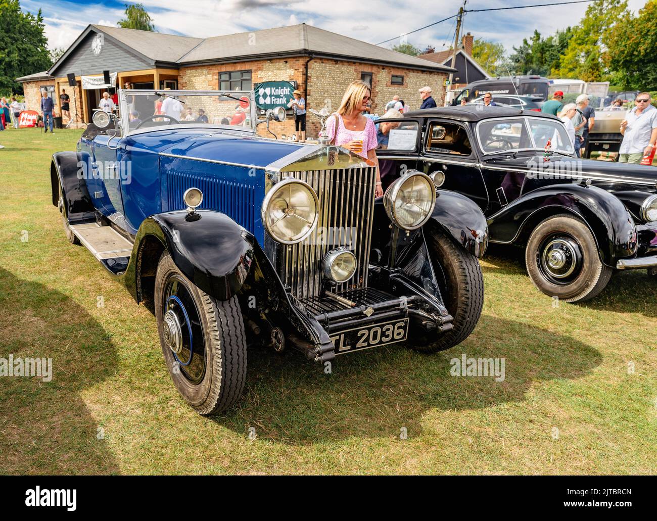 Rolls Royce Phantom 11 1936 in Blau Stockfoto