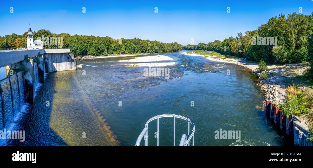Wehr in Augsburg, Welterbe, Bayern, Deutschland Stockfoto