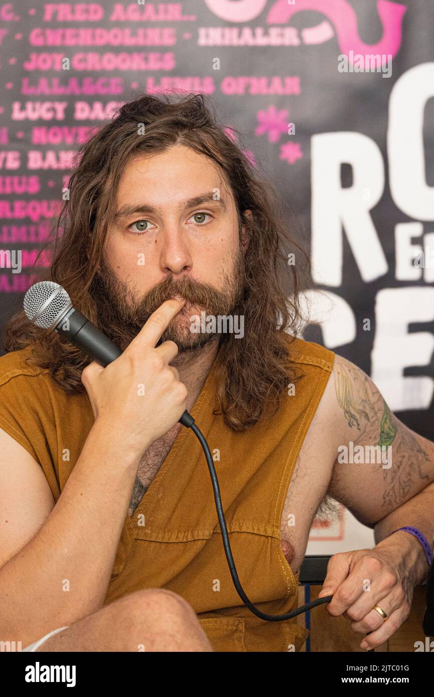 Saint-Cloud Frankreich 25. August 2022 LEERLAUF auf einer Pressekonferenz am Rock en seine Festival Day 1 Paris © Andrea Ripamonti / Alamy Stockfoto