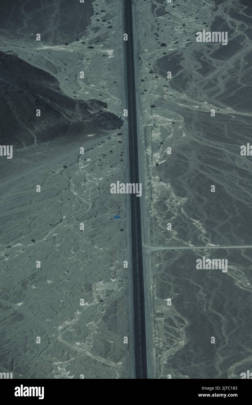 Eine Vogelperspektive der Nazca-Linien Stockfoto