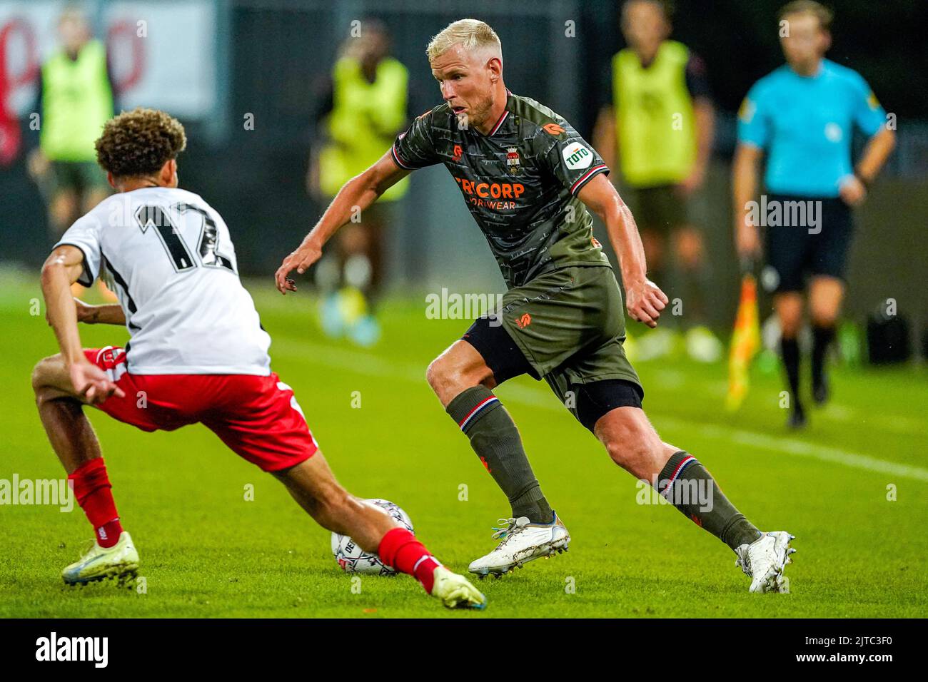 UTRECHT, NIEDERLANDE - 29. AUGUST: Lucas Woudenberg von Willem II. Während des niederländischen Keukenkampioendivisie-Spiels zwischen Jong FC Utrecht und Willem II. Im Stadion Galgenwaard am 29. August 2022 in Utrecht, Niederlande (Foto: Geert van Erven/Orange Picts) Stockfoto