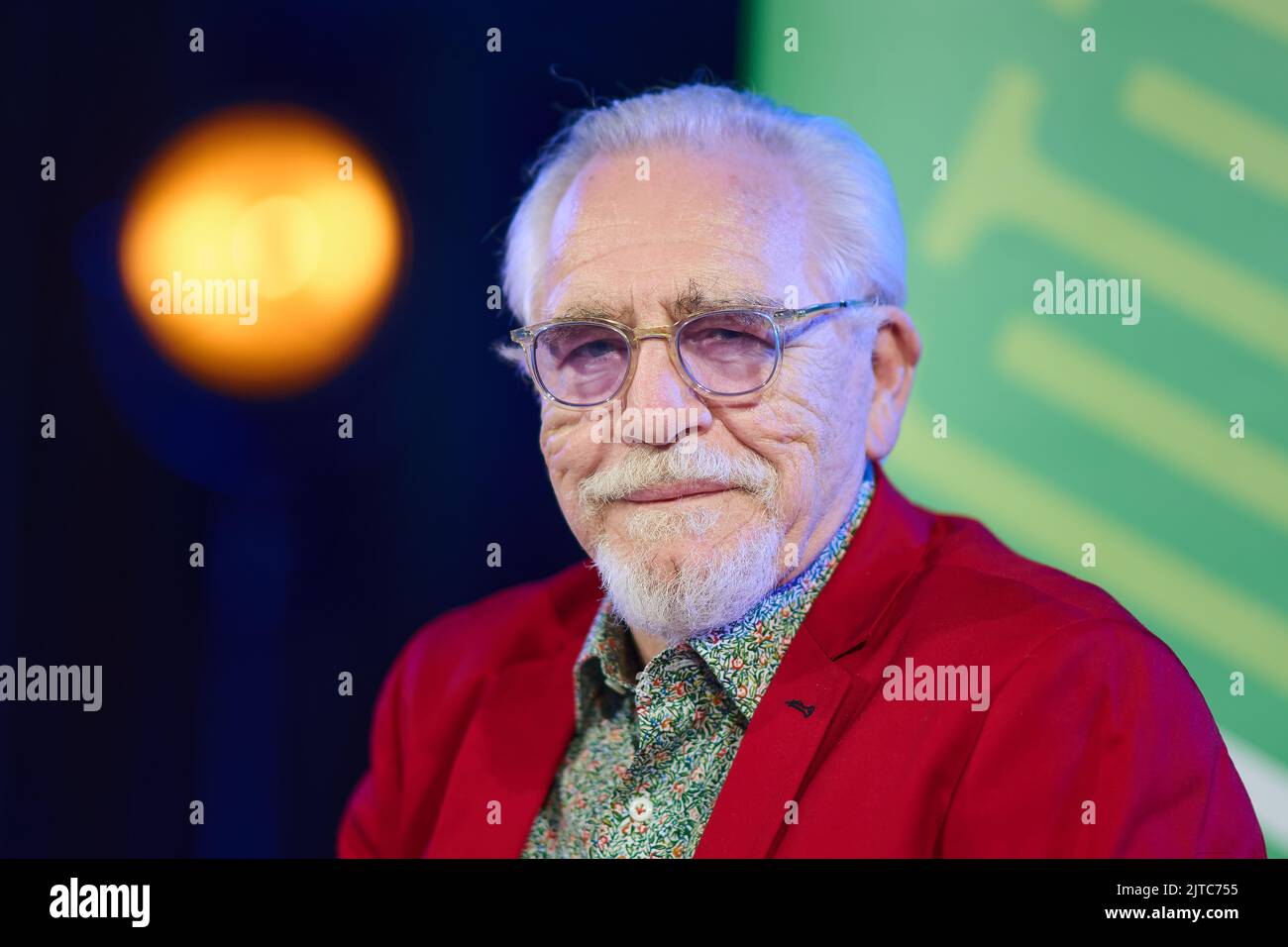 Edinburgh Schottland, Großbritannien 29. August 2022. Autor Brian Cox in der Central Hall für ein Foto Gelegenheit vor seinem Edinburgh International Book Festival Veranstaltung. Credit sst/alamy live News Stockfoto