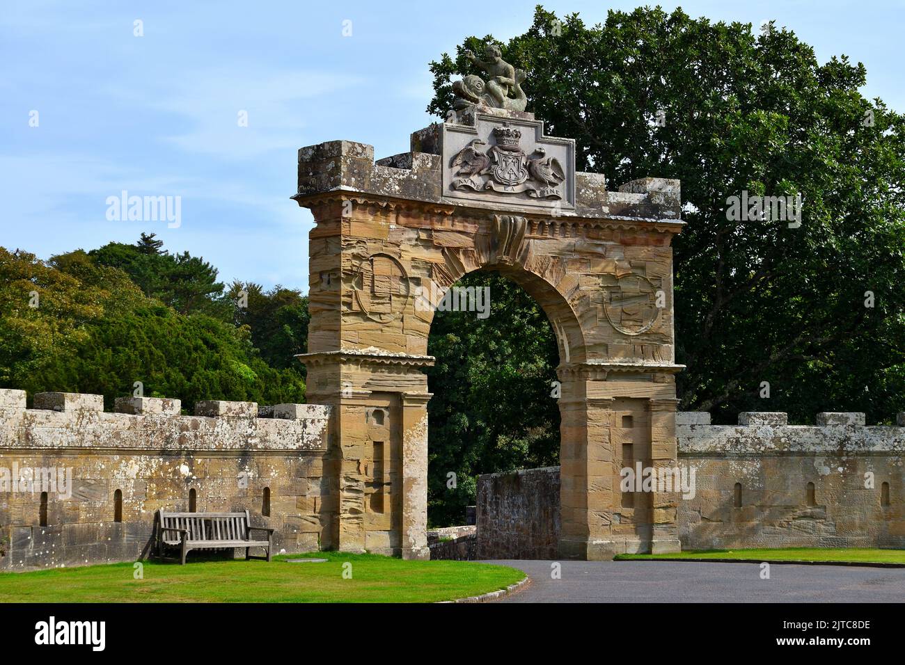 Blick auf das Culzean Castle Stockfoto