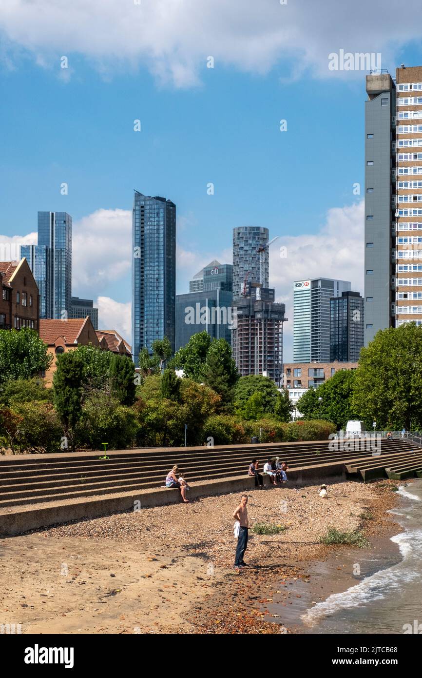 Themse, London, UK Stockfoto
