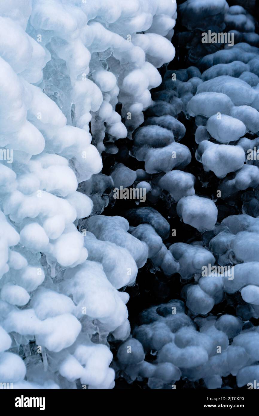 Frozen Waterfall Upstate New York - Eisformationen Stockfoto