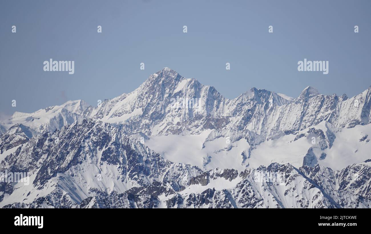 Schweizer Alpen Mt. Titlis Engelberg im Frühling schöne Berge Stockfoto