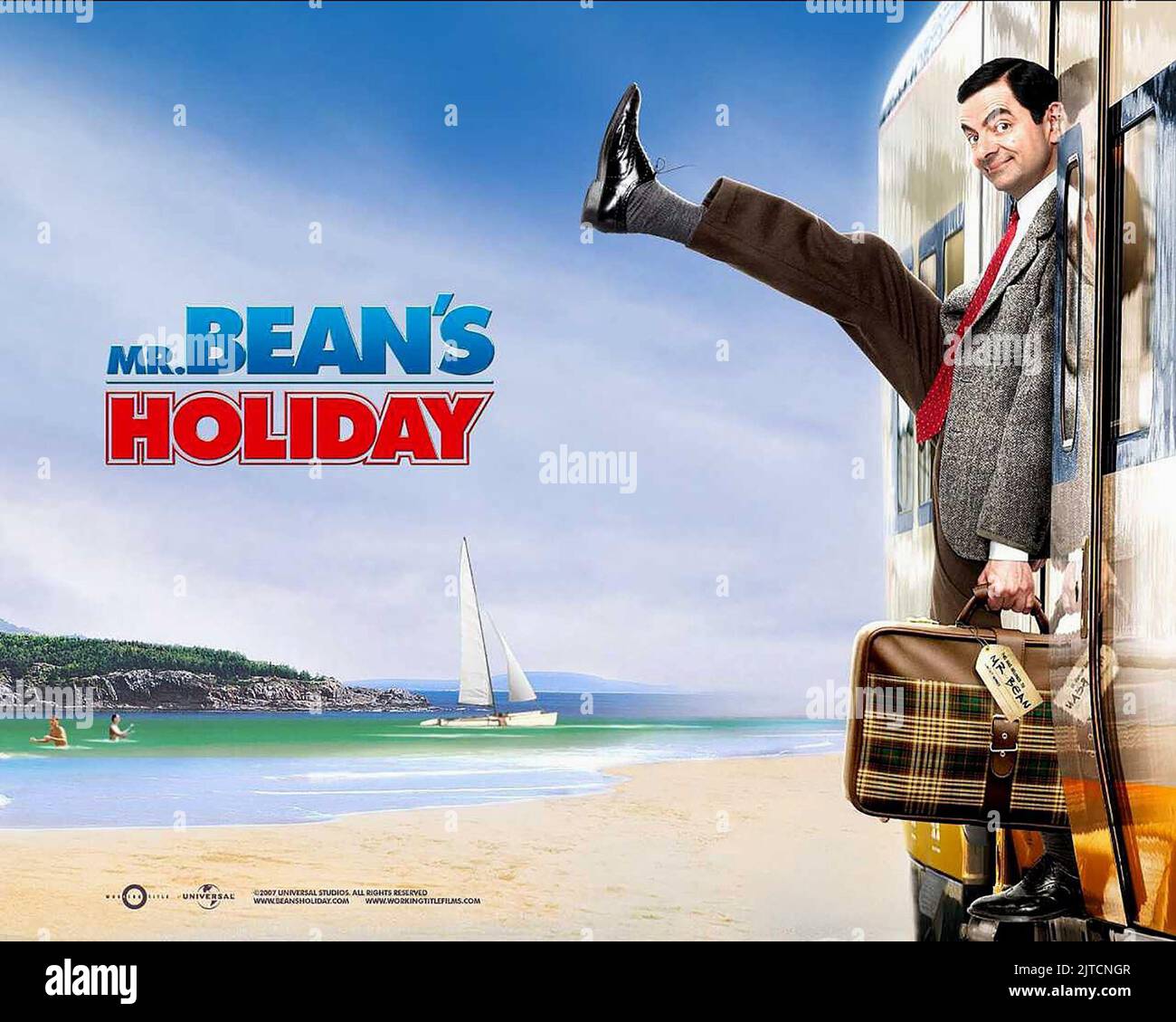 ROWAN ATKINSON-POSTER, MR. BEAN'S HOLIDAY, 2007 Stockfoto