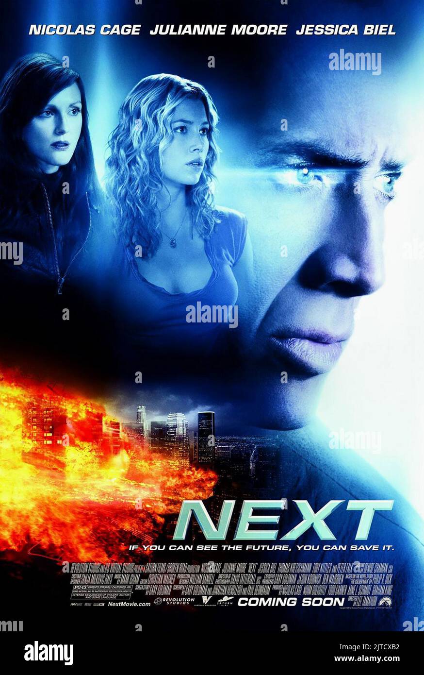 JULIANNE MOORE, Jessica Biel, NICOLAS CAGE, Plakat, nächsten, 2007 Stockfoto