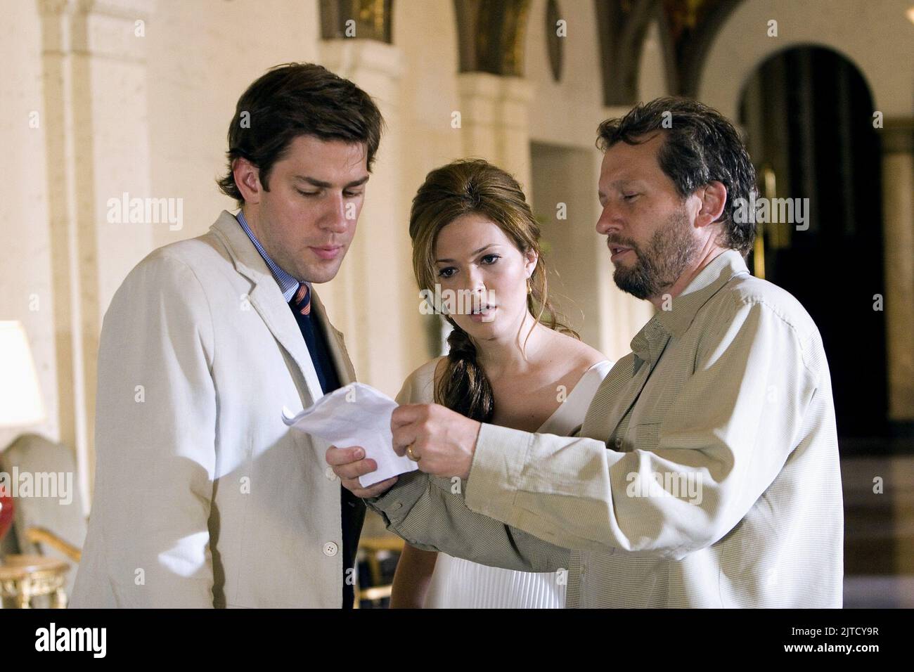 JOHN KRASINSKI, MANDY MOORE, KEN KWAPIS, LIZENZ ZU WED, 2007 Stockfoto