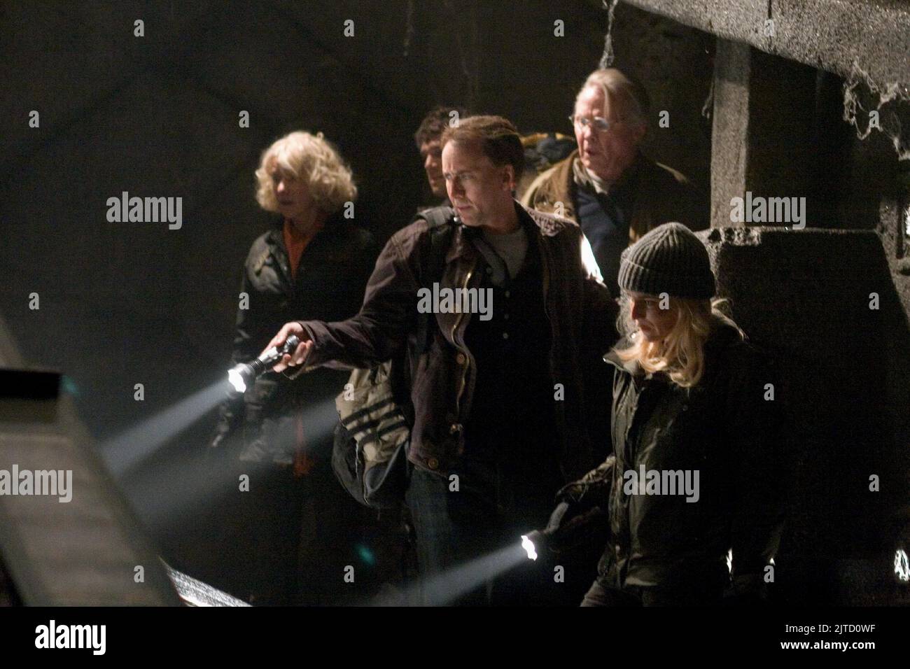 HELEN MIRREN, Justin Bartha, Nicolas Cage, Jon Voight, Diane Kruger, nationalen Schatz: Buch der Geheimnisse, 2007 Stockfoto