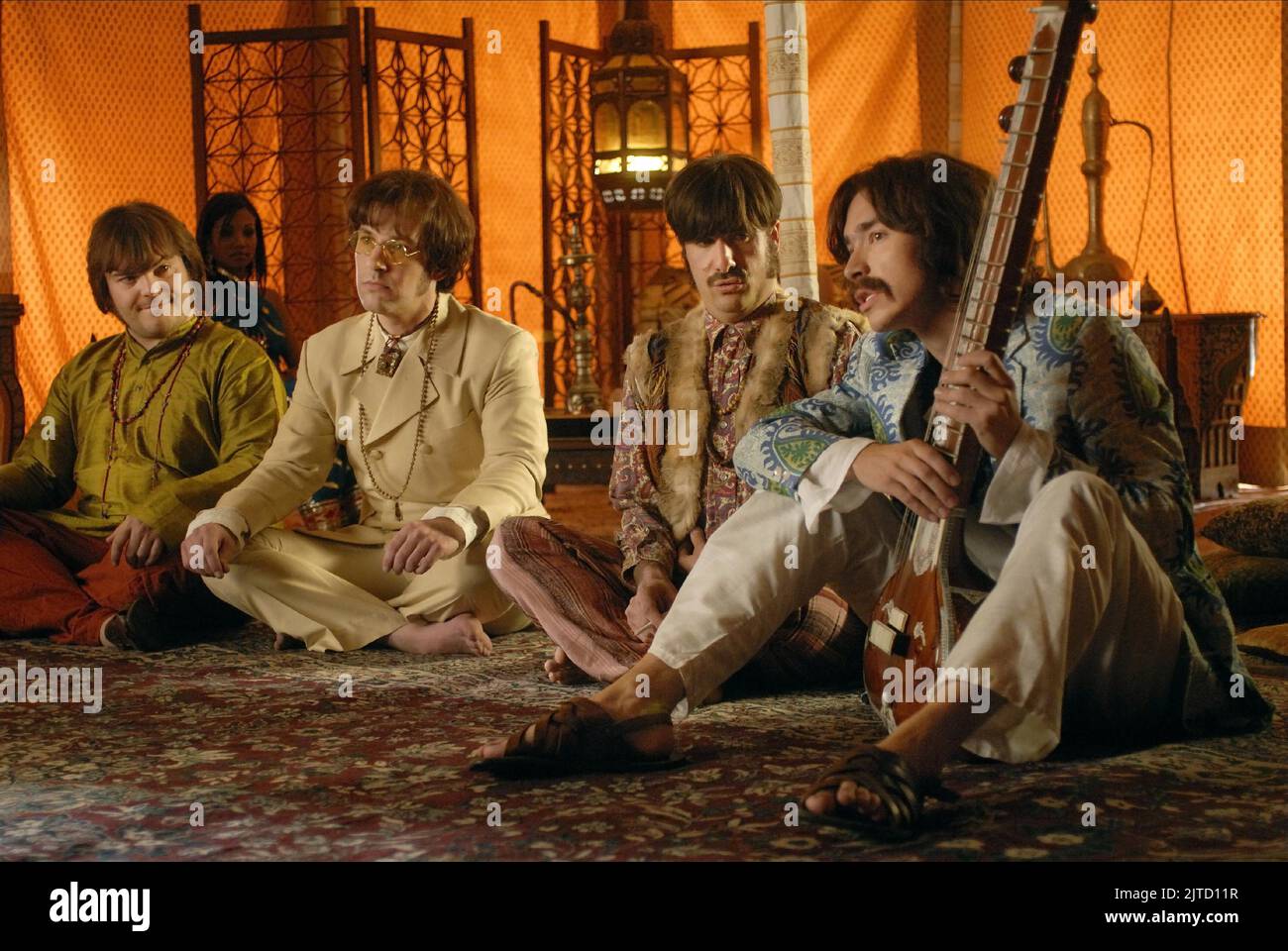 JACK BLACK, Paul Rudd, Jason Schwartzman, JUSTIN LONG, WALK HARD: Die Dewey Cox STORY, 2007 Stockfoto