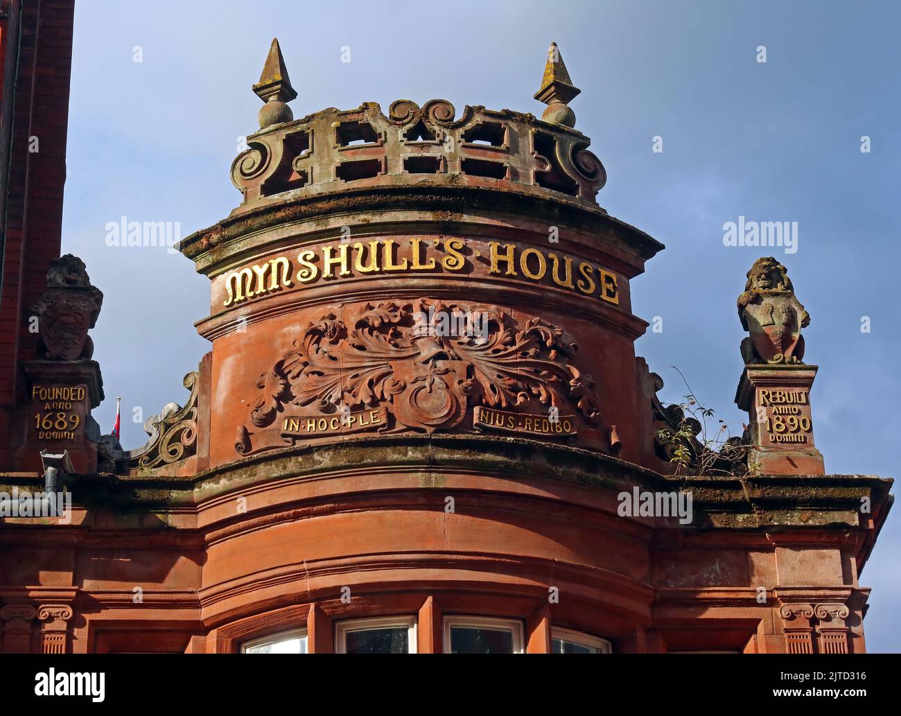 Minshulls House 1689 Rebuild 1890, Cateaton Street, Manchester, England, Großbritannien, M3 1SQ Stockfoto