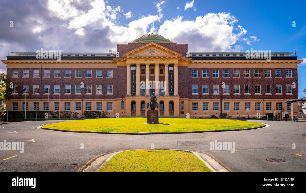 Brisbane, Queensland, Australien - das medizinische Schulgebäude der University of Queensland Stockfoto