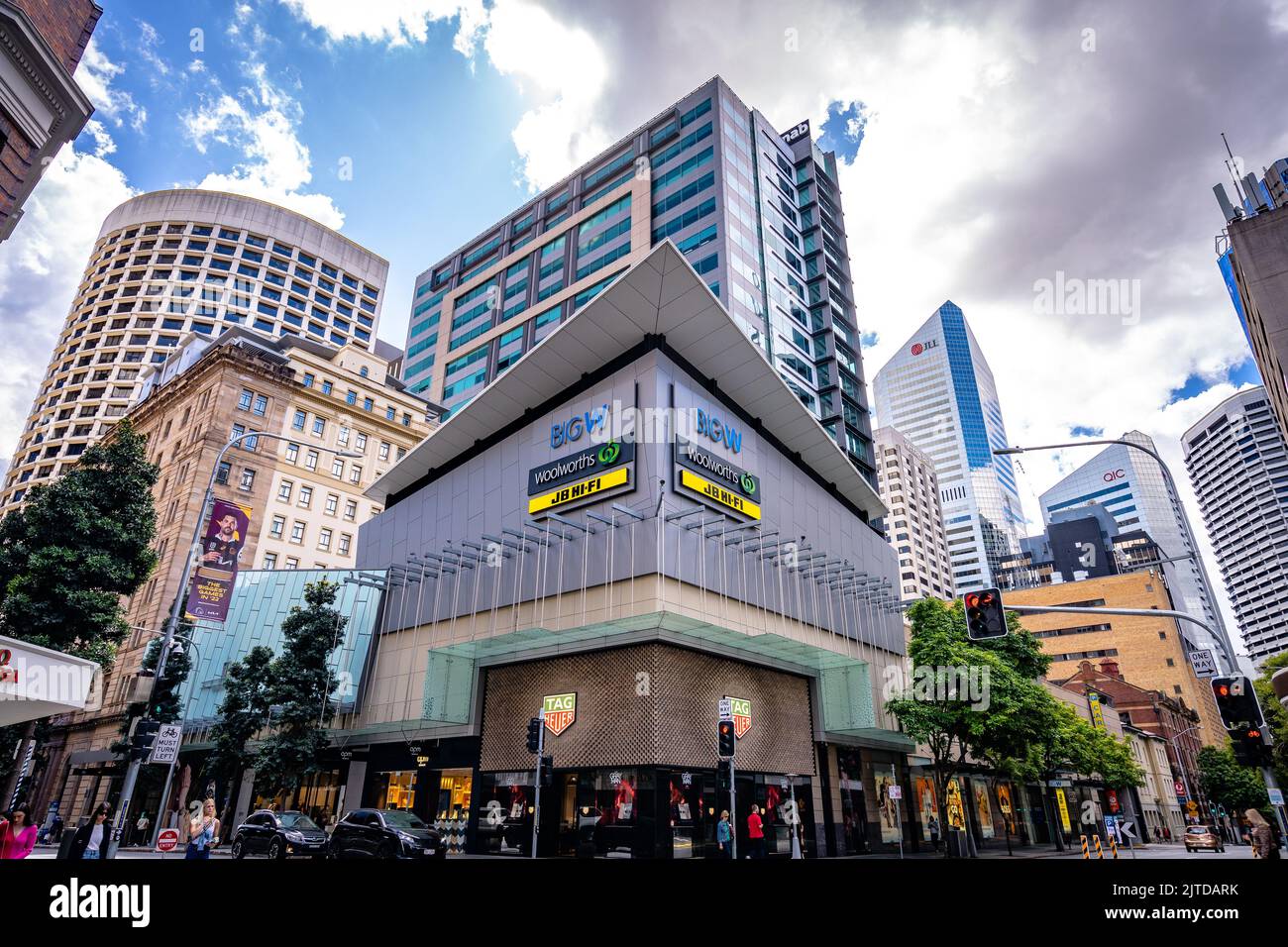 Brisbane, Queensland, Australien - Eingang zu einem Einkaufszentrum im Stadtzentrum Stockfoto