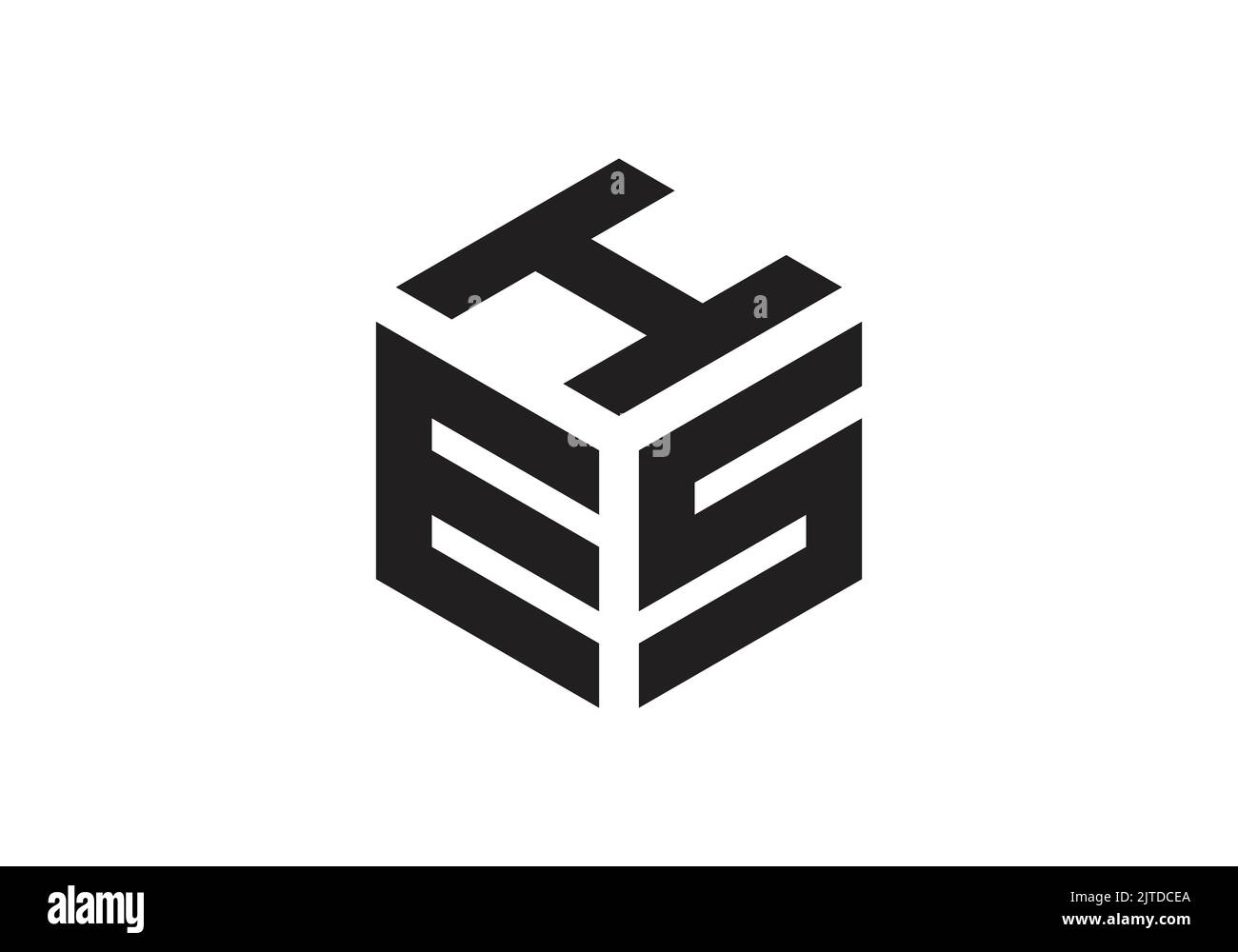 HES Initial Monogram Letter Hes Logo Design Vektor Vorlage ehs Letter Logo Design Stock Vektor