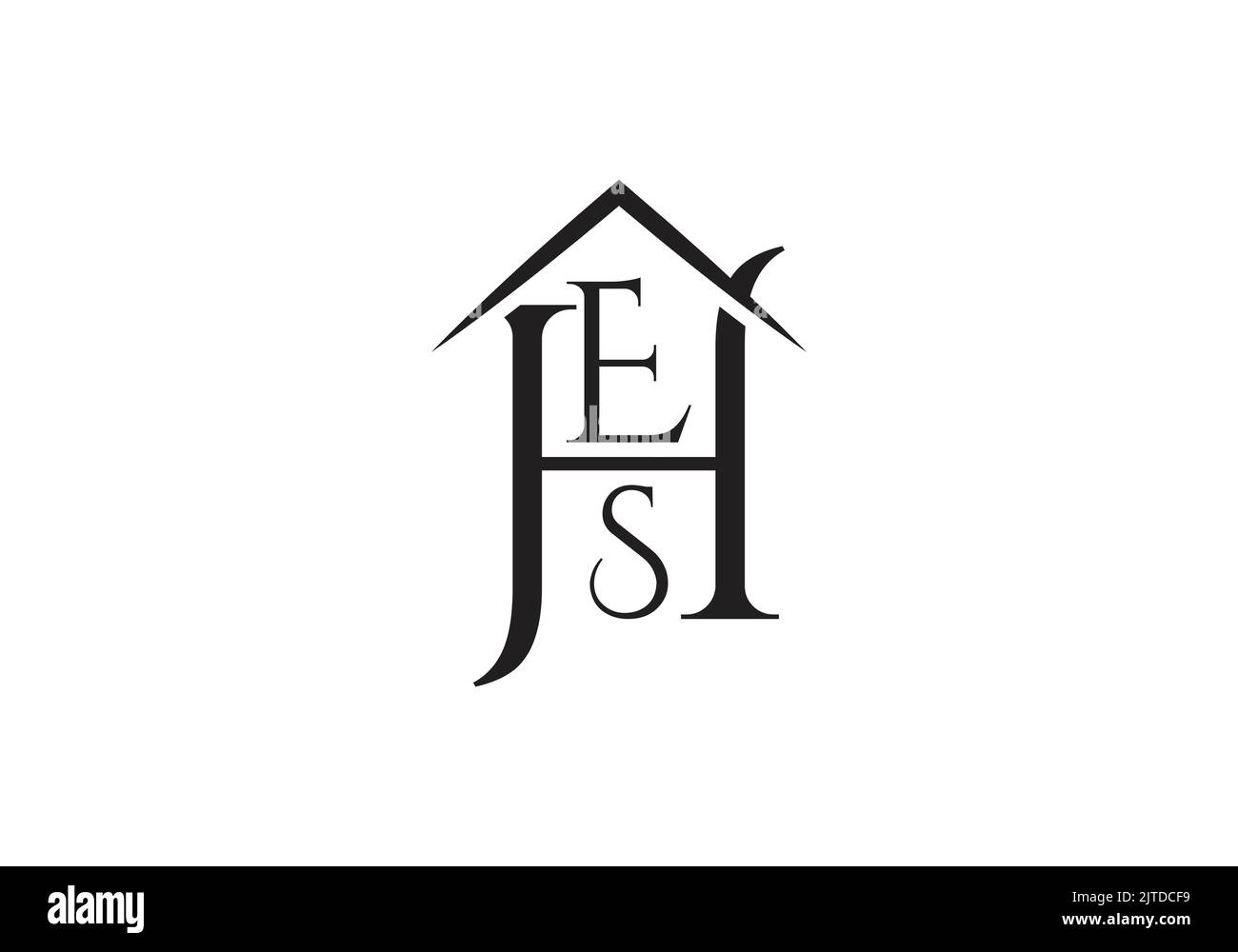 HES Aufbau Initial Monogram Letter HES Real Estate Logo Design Vektor Vorlage ehs Letter Logo Design Stock Vektor