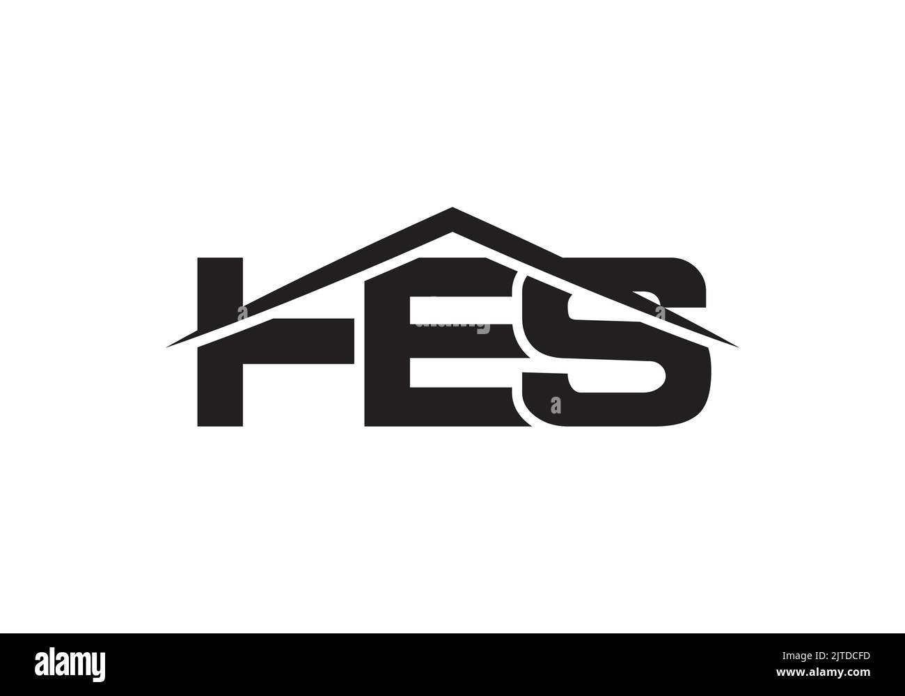 HES Aufbau Initial Monogram Letter HES Real Estate Logo Design Vektor Vorlage ehs Letter Logo Design Stock Vektor
