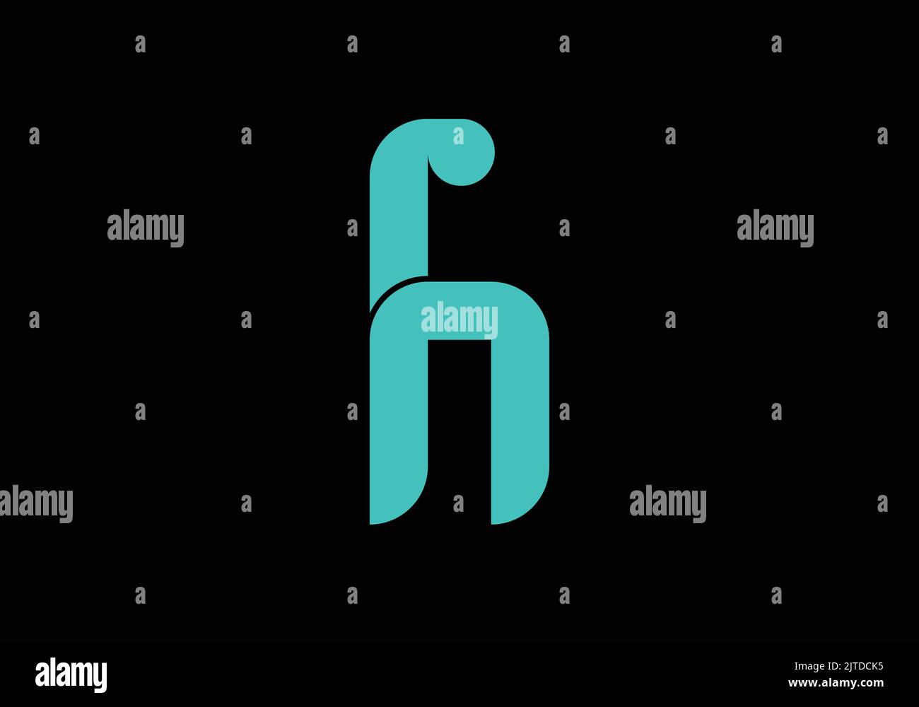 RH Initial Monogram Letter rh Logo Design Vektor Vorlage rh Letter Fashion Logo Design Stock Vektor